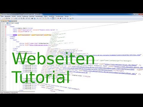 Tutorial: Webseiten erstellen #1: Einführung, Html Grundlagen