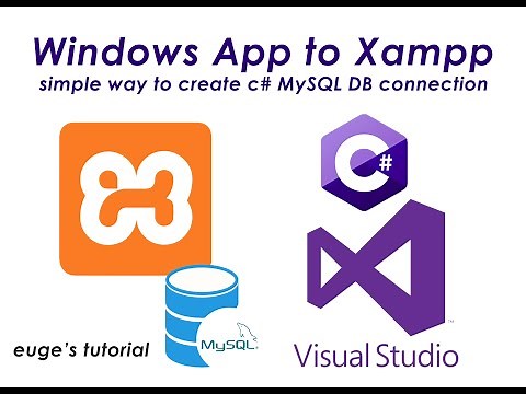How to Connect VS Windows Application to Mysql Database in Xampp Server