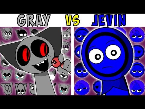 ALL GRAY VS JEVIN TEST | FNF Character Test | Gameplay VS Playground